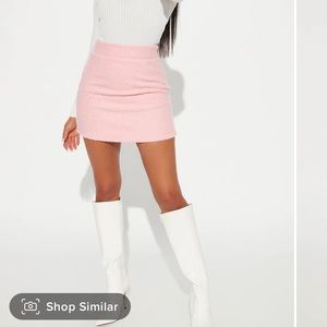 Fashion Nova Snuggled Up Mini Skirt